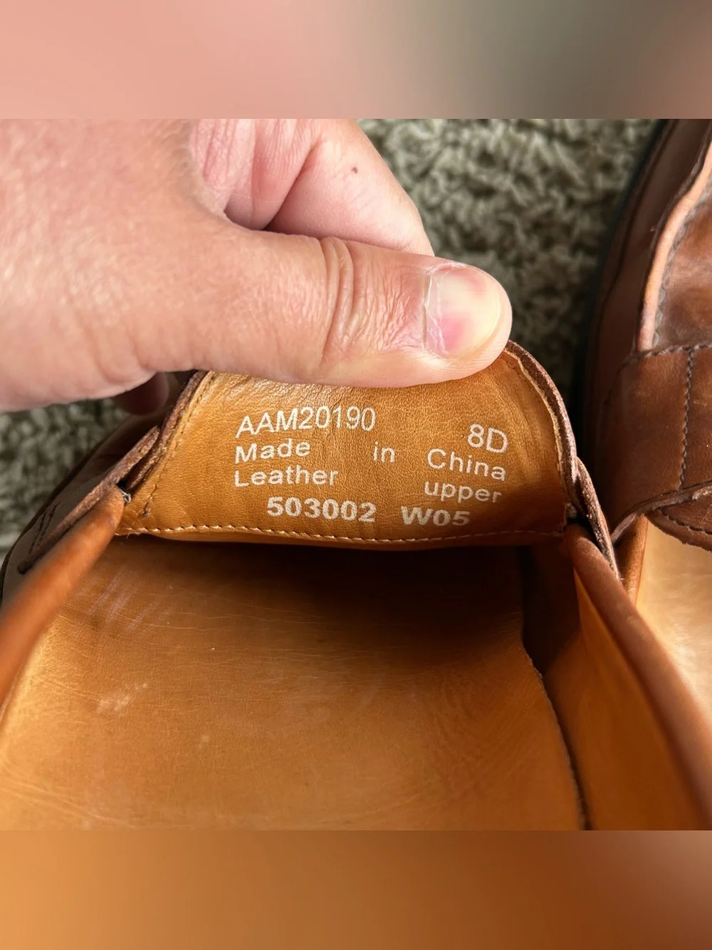 Polo Ralph Lauren Brown Leather Penny Loafers Mens 8 D Slip-On Classic Moc-Toe